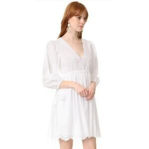Ulla Johnson $395 Eyelet Ivory Summer White Colored Cotton Lace Clarice Size XS